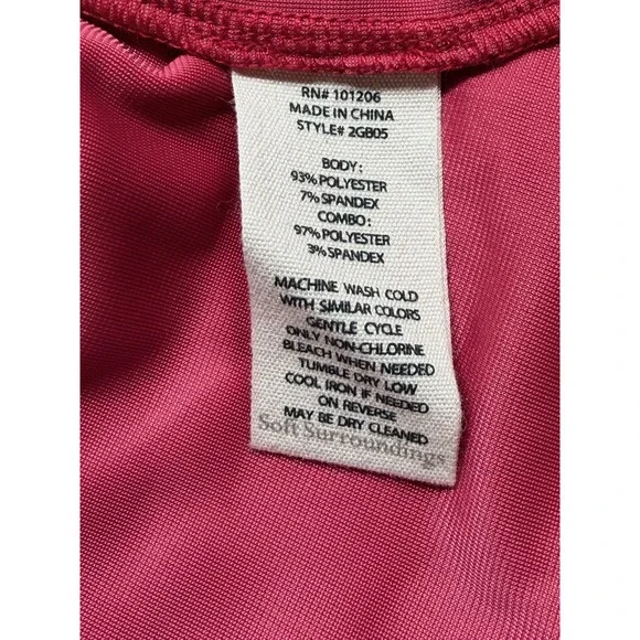 Soft Surroundings Top Womens Small Red Velvet Tunic Long Sleeve Holiday Stretch - Picture 7 of 9